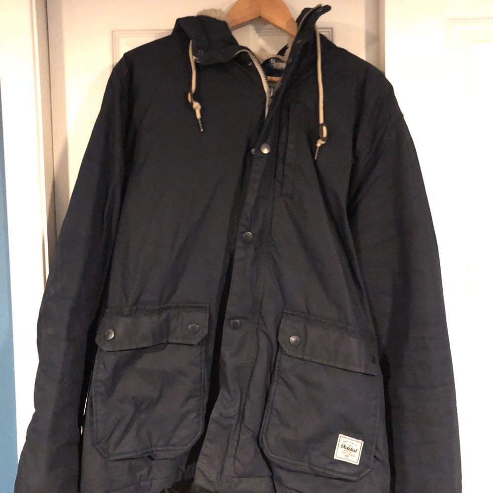 Divided Winter Coat with Sherpa Lined Hood